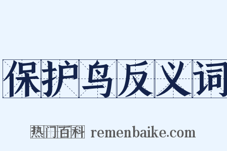 保护鸟反义词是什么意思的图片